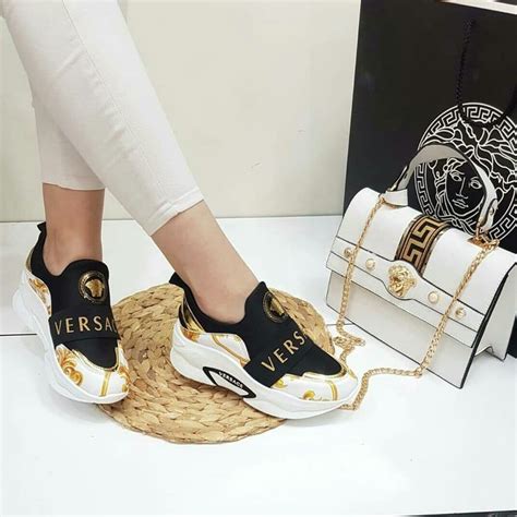 women's versace sneakers|fashion sneaker women versace shoes.